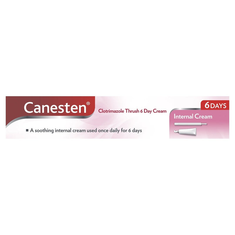Canesten 6 Day Thrush Treatment Internal Soothing Cream 35g (S3) - Vital Pharmacy Supplies
