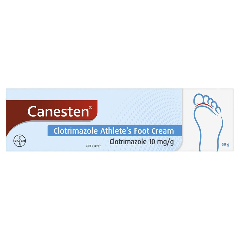 Canesten Anti-Fungal Athlete's Foot Tinea Pedis Cream 50g - Vital Pharmacy Supplies