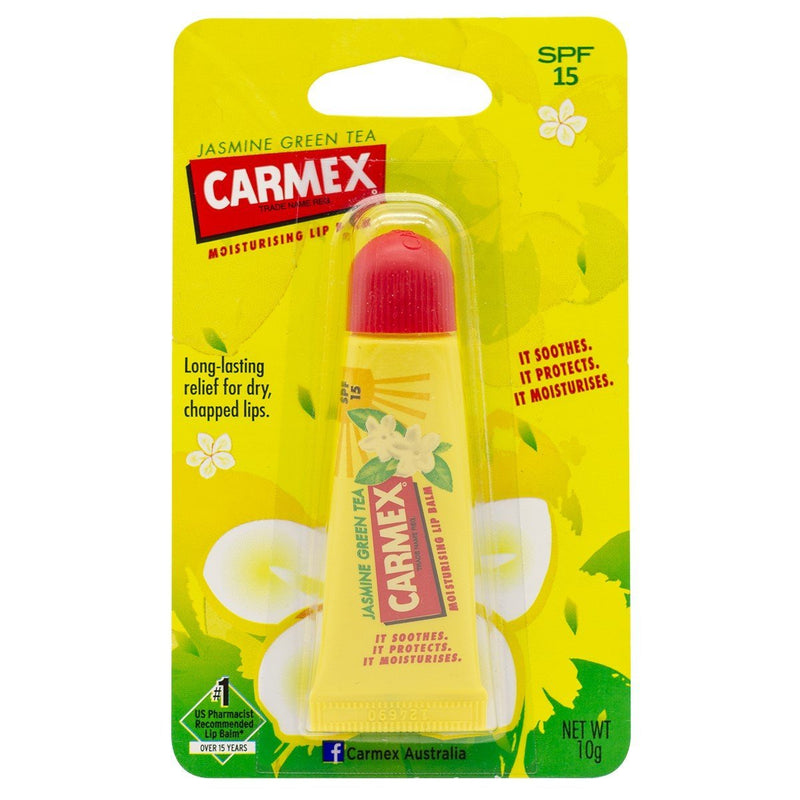 Carmex Lip Balm Jasmine Green Tea Squeeze Tube 10g - Vital Pharmacy Supplies