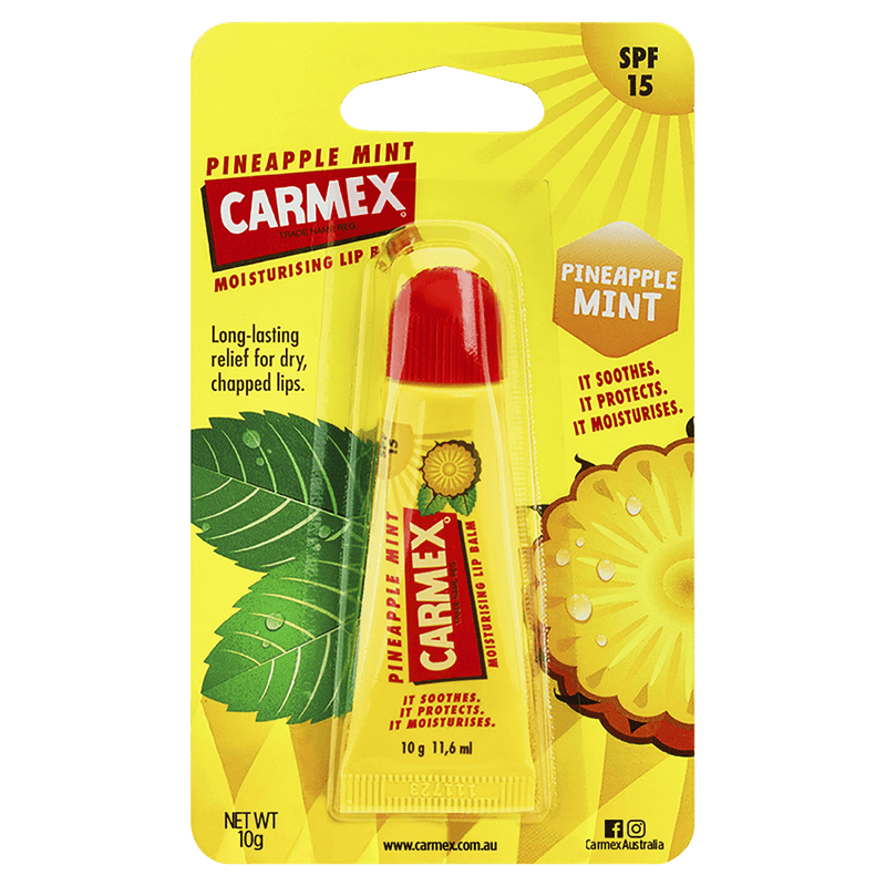 Carmex Lip Balm Pineapple Mint Tube 10g - Vital Pharmacy Supplies