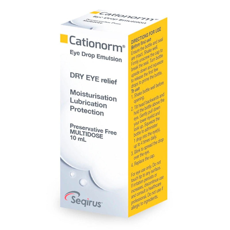 Cationorm Dry Eye Relief Multi-Dose Eye Drop Emulsion 10mL - Vital Pharmacy Supplies