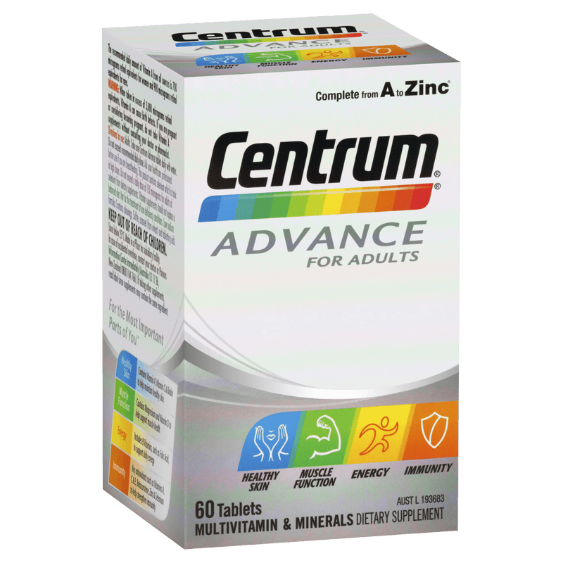 Centrum Advance For Adults 60 Tablets - Vital Pharmacy Supplies