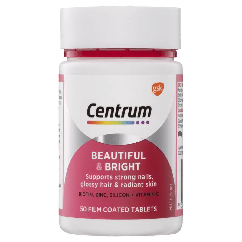 Centrum Beautiful & Bright 50 Tablets - Vital Pharmacy Supplies