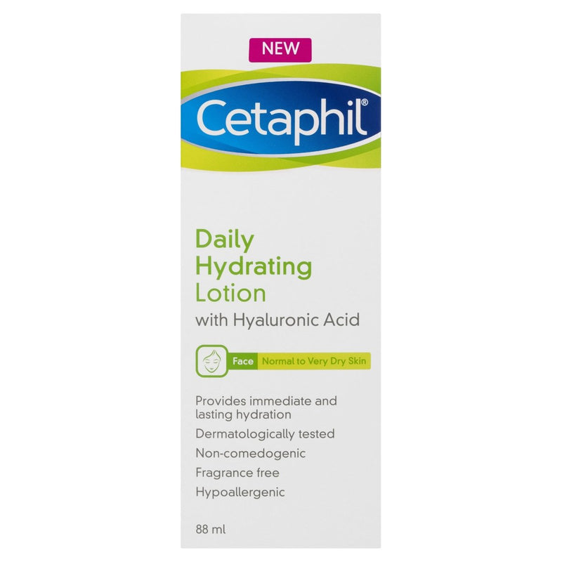 Cetaphil Daily Hydrating Lotion With Hyaluronic Acid 88mL - Vital Pharmacy Supplies
