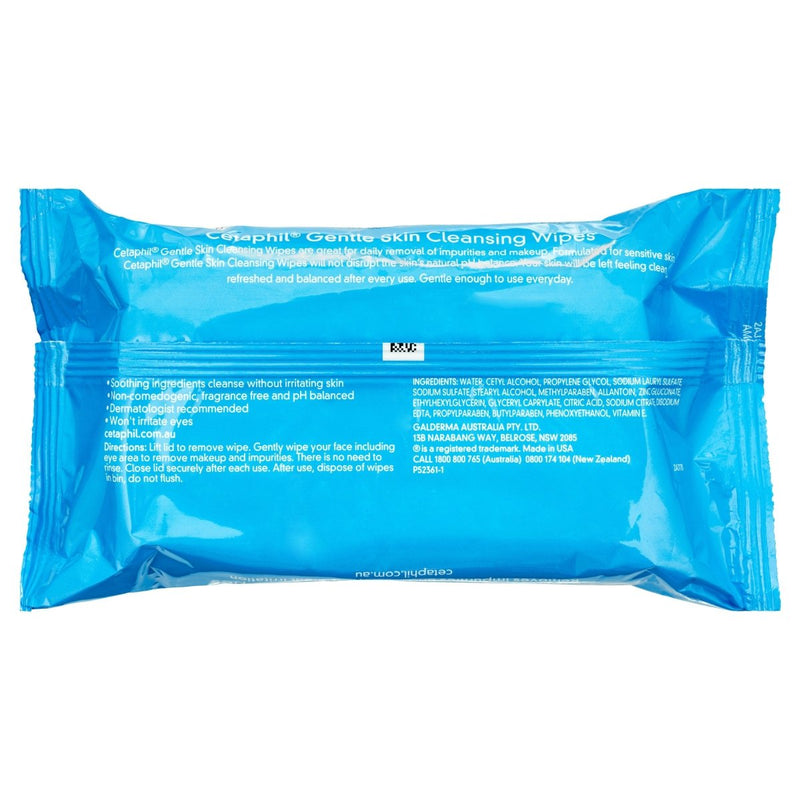 Cetaphil Gentle Skin Cleansing Wipes 25 Pack - Vital Pharmacy Supplies