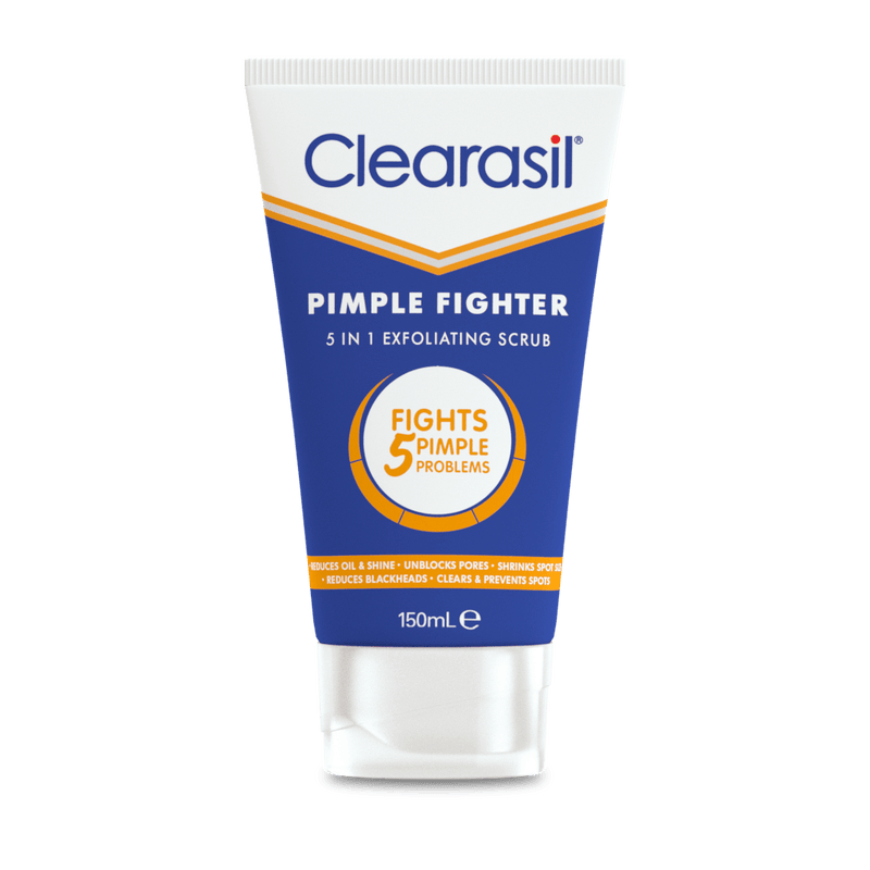 Clearasil Pimple Fighter 5 in 1 Exfoliating Scrub 150mL - Vital Pharmacy Supplies
