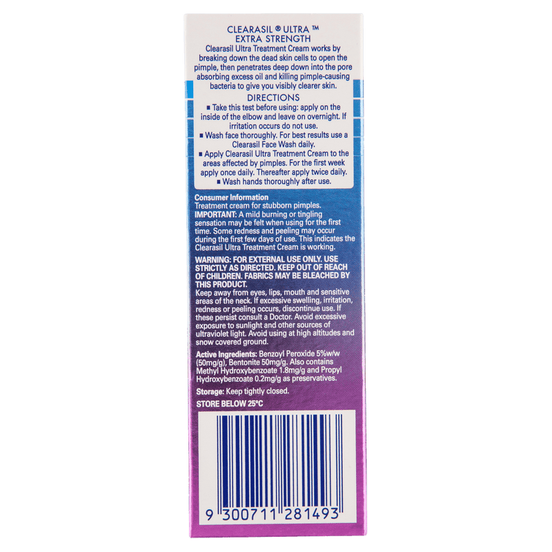 Clearasil Ultra Treatment Cream 20g - Vital Pharmacy Supplies