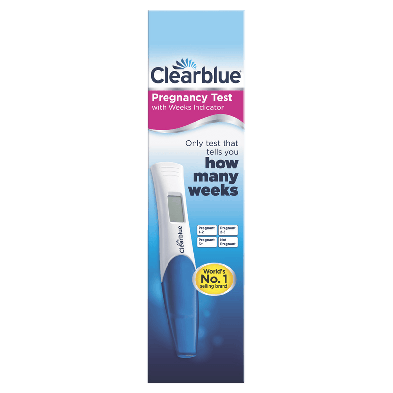 Clearblue Digital Pregnancy Test with Weeks Indicator 1 Pack - Vital Pharmacy Supplies