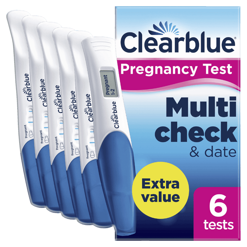 Clearblue Multi Check from 6 Days Early Pregnancy Test Combo 6 Pack - Vital Pharmacy Supplies