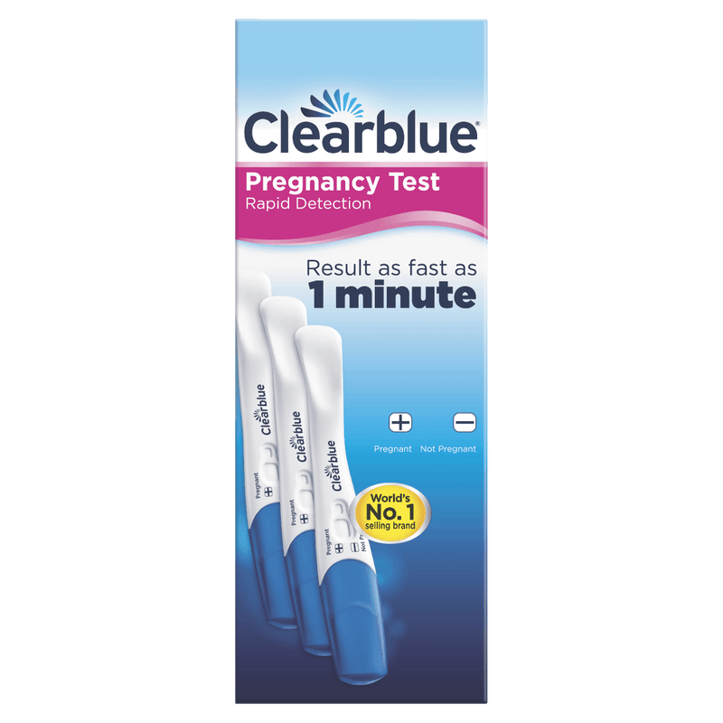 Clearblue Rapid Detection Pregnancy Test 3 Pack - Vital Pharmacy Supplies