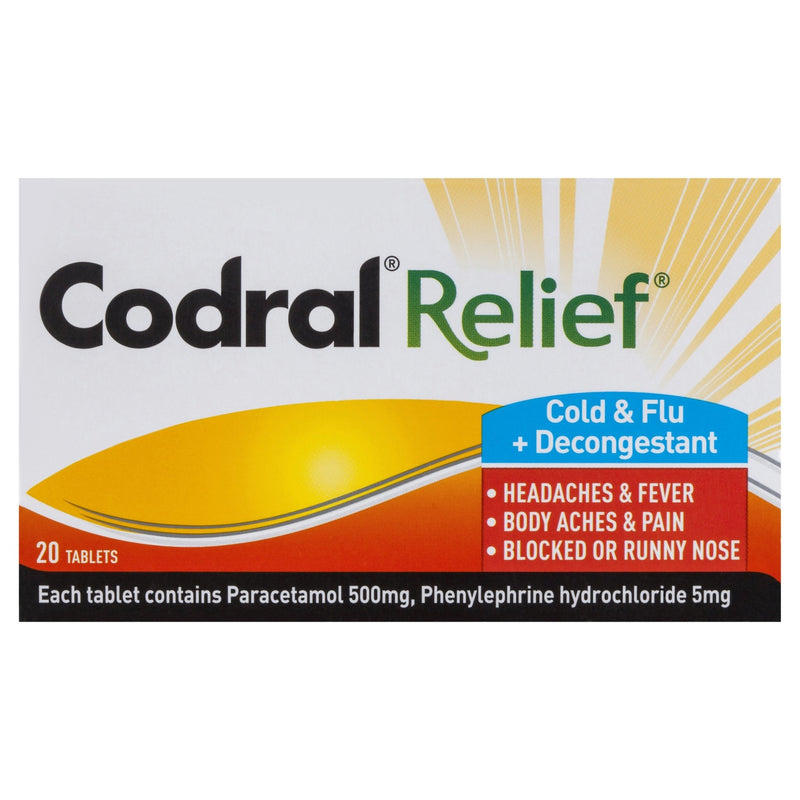 Codral Cold & Flu 20 Tablets - Vital Pharmacy Supplies