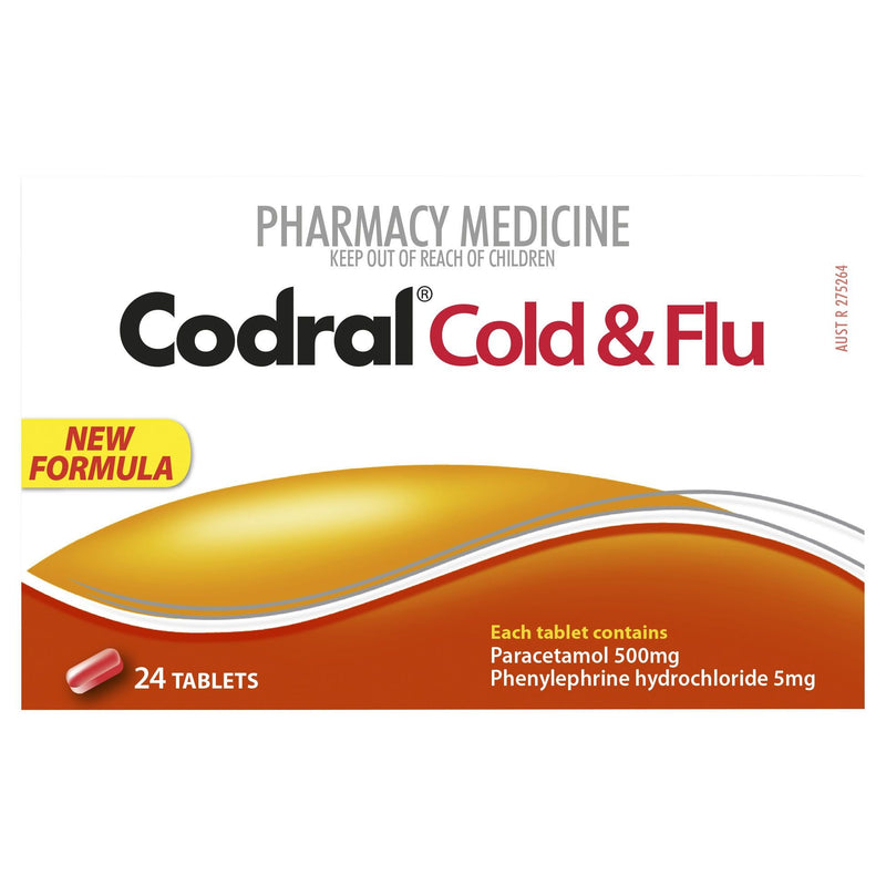 CODRAL Cold & Flu 24 Tablets - Vital Pharmacy Supplies