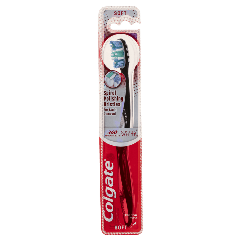 Colgate 360° Advanced Optic White Soft Toothbrush 1 Pack - Vital Pharmacy Supplies