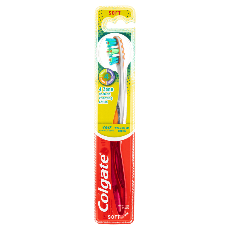 Colgate 360° Advanced Whole Mouth Health Soft Toothbrush 1 Pack - Vital Pharmacy Supplies