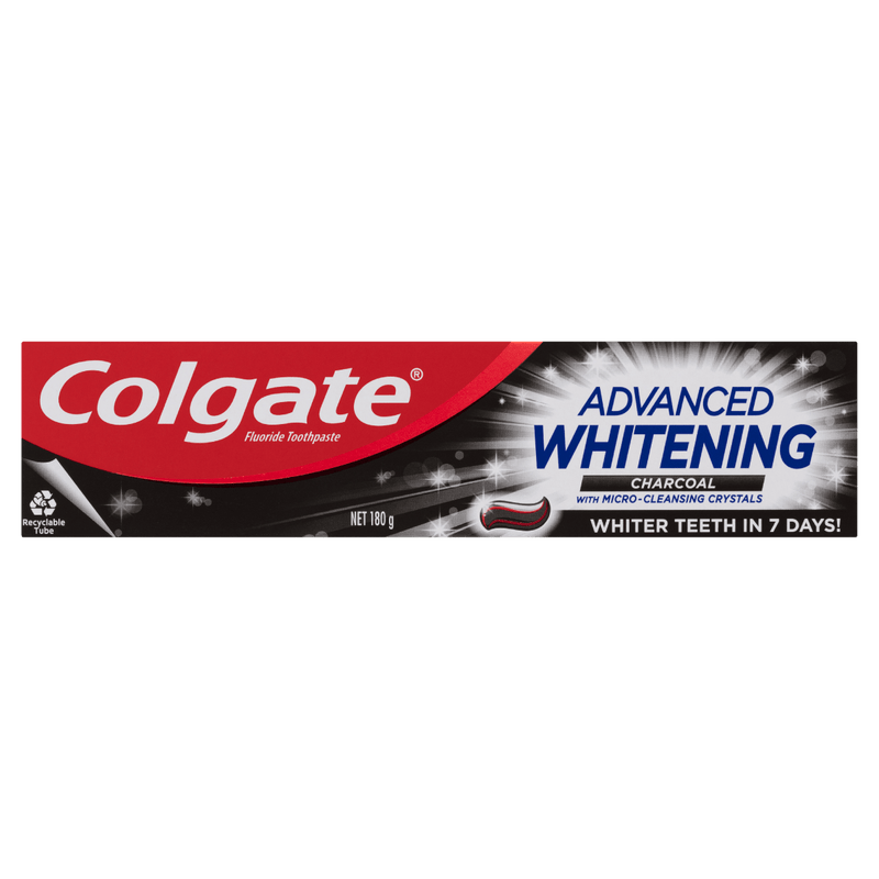 Colgate Advanced Whitening Charcoal Toothpaste 180g - Vital Pharmacy Supplies
