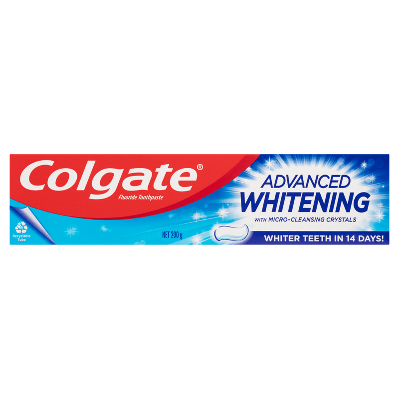 Colgate Advanced Whitening Toothpaste 200g - Vital Pharmacy Supplies