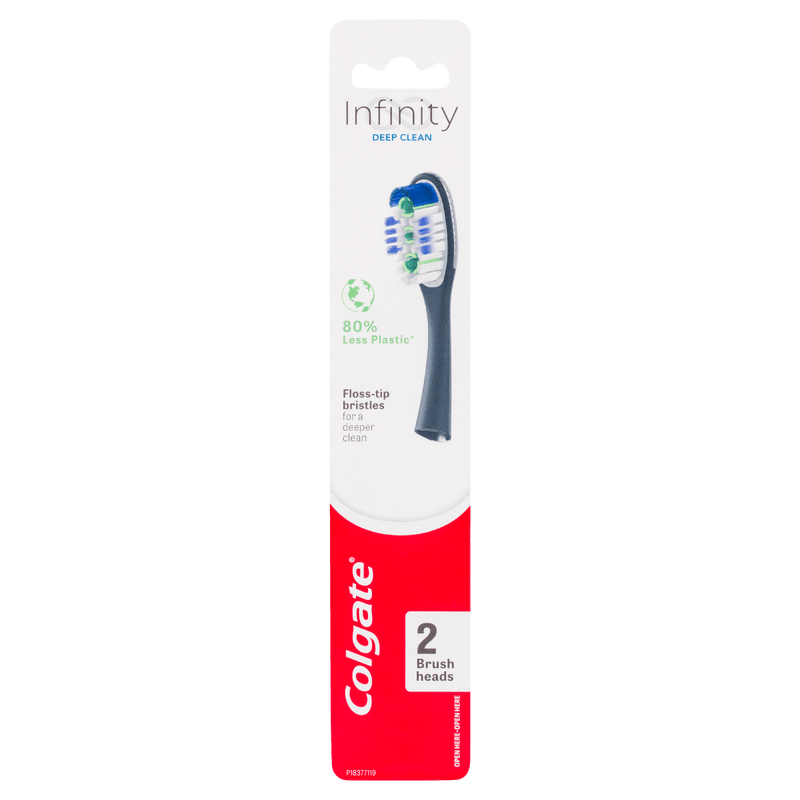 Colgate Infinity Deep Clean Replacement Toothbrush Heads 2 Pack - Vital Pharmacy Supplies