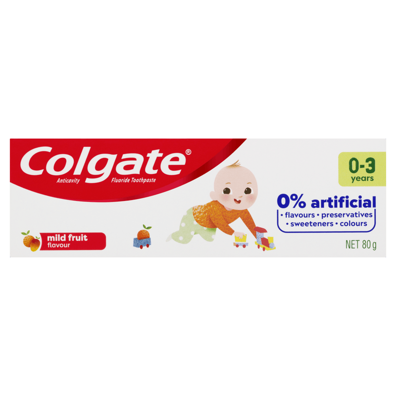 Colgate Kids 0-3 Years Mild Fruit Fluoride Toothpaste 80g - Vital Pharmacy Supplies