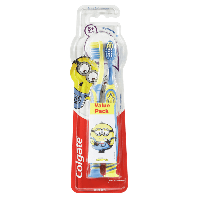 Colgate Kids Minions 6+ Years Toothbrush 2 Pack - Vital Pharmacy Supplies