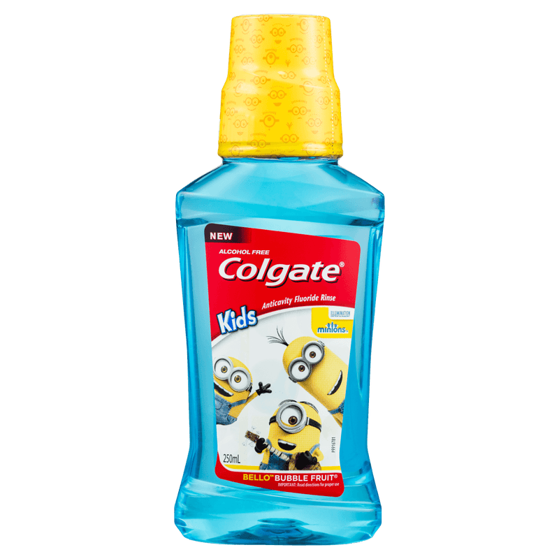 Colgate Kids Minions Antibacterial Mouthwash 250mL - Vital Pharmacy Supplies