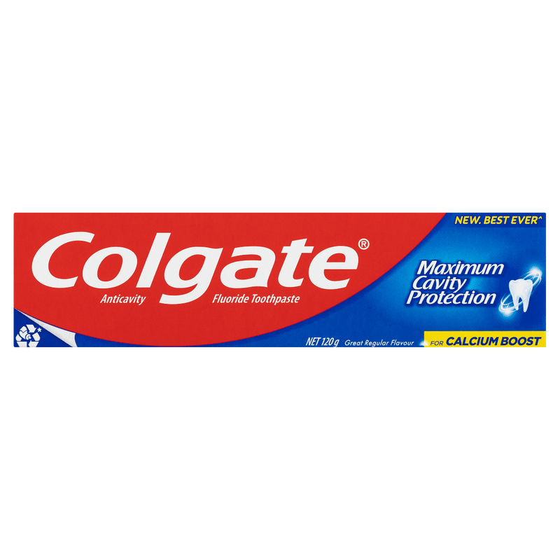 Colgate Maximum Cavity Protection Great Regular Flavour Toothpaste 120g - Vital Pharmacy Supplies