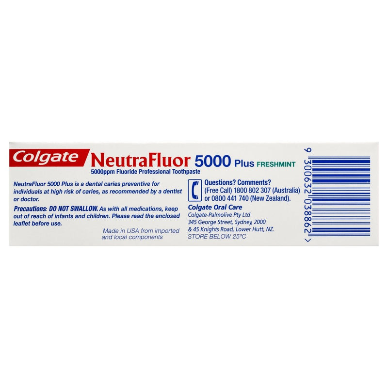 Colgate NeutraFluor 5000 Plus Fluoride Toothpaste 56g - Vital Pharmacy Supplies