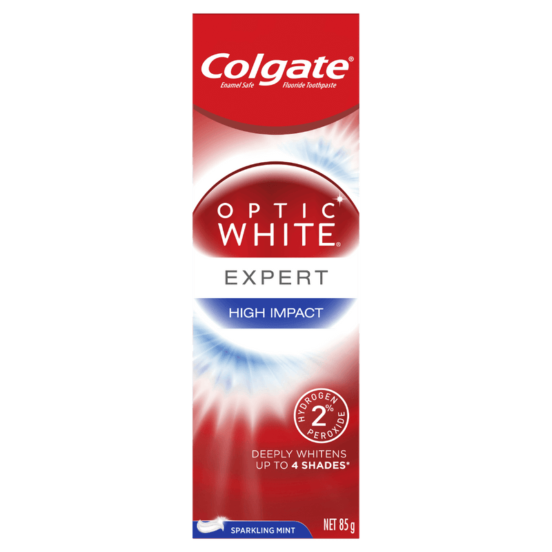 Colgate Optic White Expert High Impact Whitening Toothpaste 85g - Vital Pharmacy Supplies