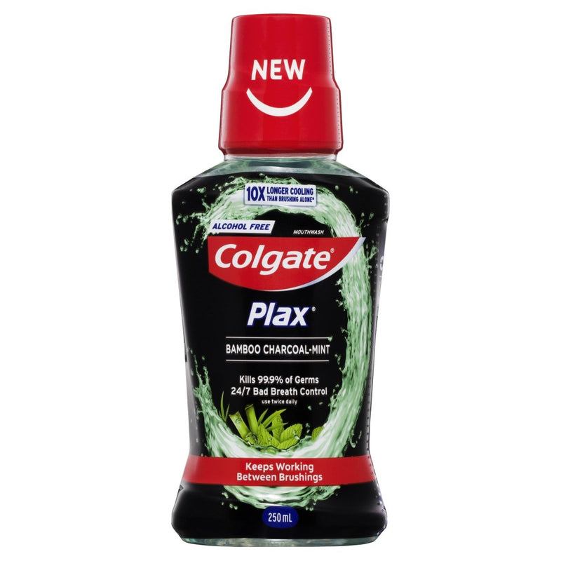 Colgate Plax Antibacterial Charcoal Mouthwash 250mL - Vital Pharmacy Supplies