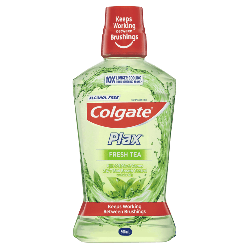 Colgate Plax Fresh Tea Antibacterial Mouthwash 500mL - Vital Pharmacy Supplies