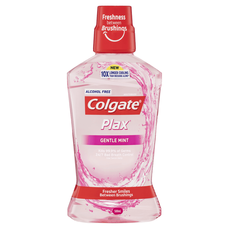 Colgate Plax Gentle Mint Antibacterial Mouthwash 500mL - Vital Pharmacy Supplies