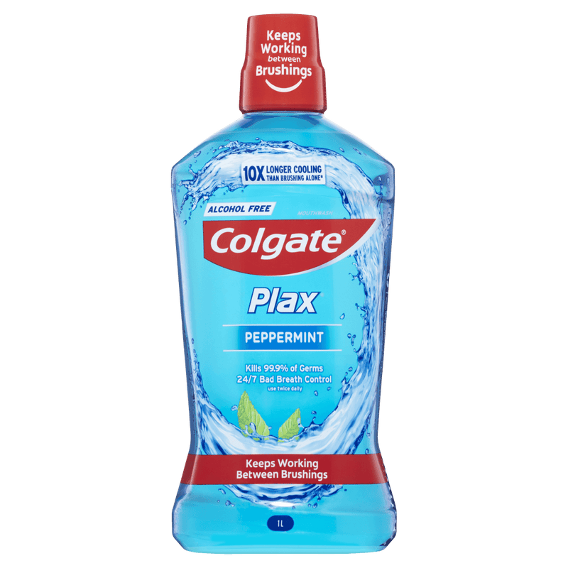 Colgate Plax Peppermint Antibacterial Mouthwash 1L - Vital Pharmacy Supplies