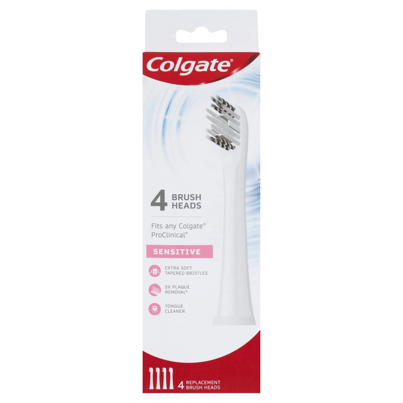 Colgate ProClinical Sensitive Electric Toothbrush Head Refills 4 Pack - Vital Pharmacy Supplies