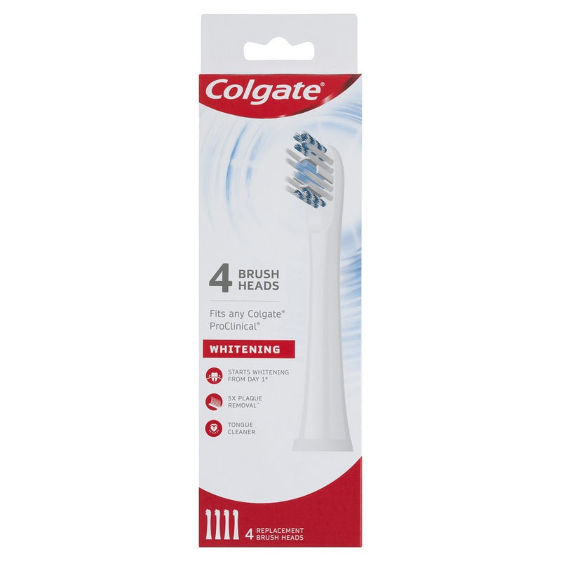 Colgate ProClinical Whitening Electric Toothbrush Head Refills 4 Pack - Vital Pharmacy Supplies