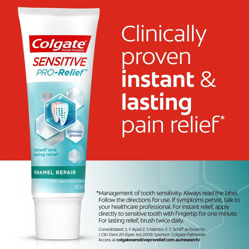 Colgate Sensitive Pro-Relief Enamel Repair Sensitive Teeth Pain Toothpaste 110g - Vital Pharmacy Supplies