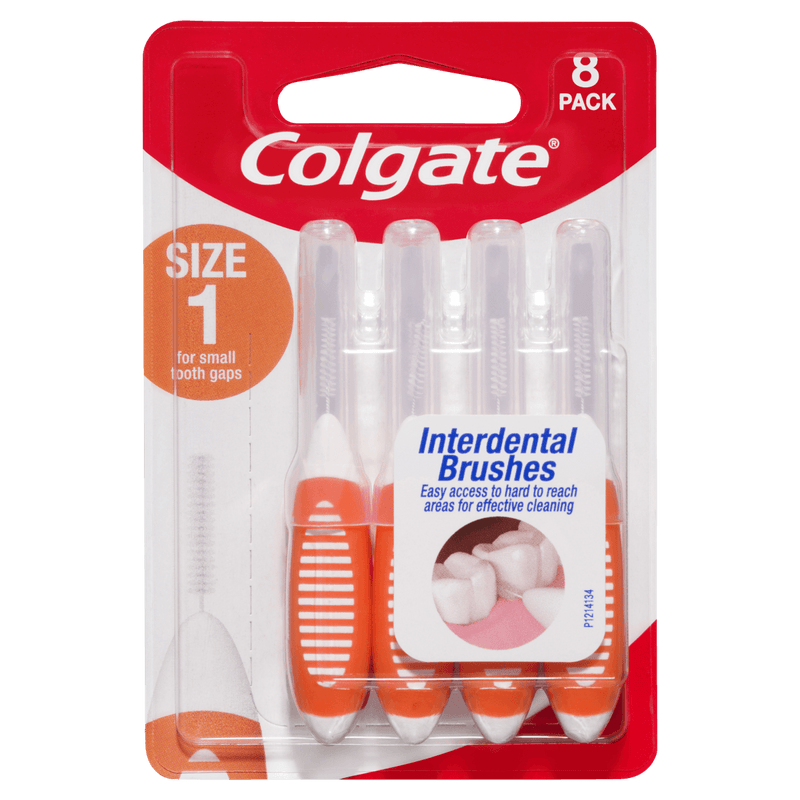 Colgate Size 1 Interdental Brushes 8 Pack - Vital Pharmacy Supplies