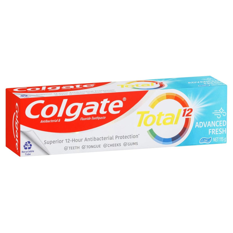 Colgate Total Advanced Fresh Gel Antibacterial Toothpaste 115g - Vital Pharmacy Supplies