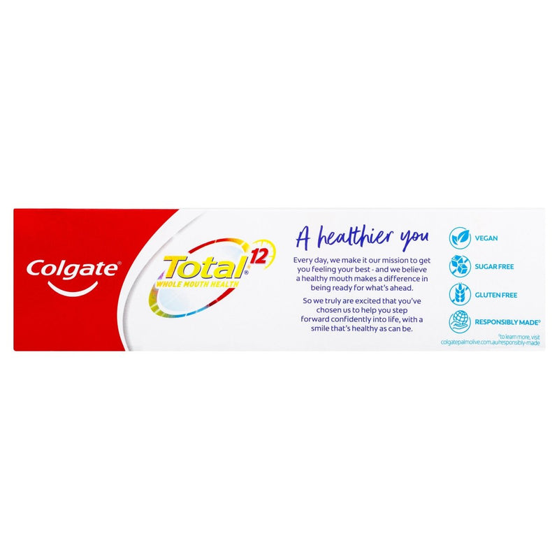 Colgate Total Advanced Fresh Gel Antibacterial Toothpaste 115g - Vital Pharmacy Supplies