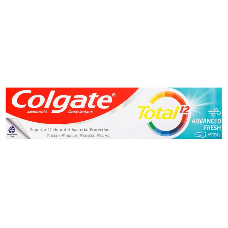 Colgate Total Advanced Fresh Gel Antibacterial Toothpaste 200g - Vital Pharmacy Supplies