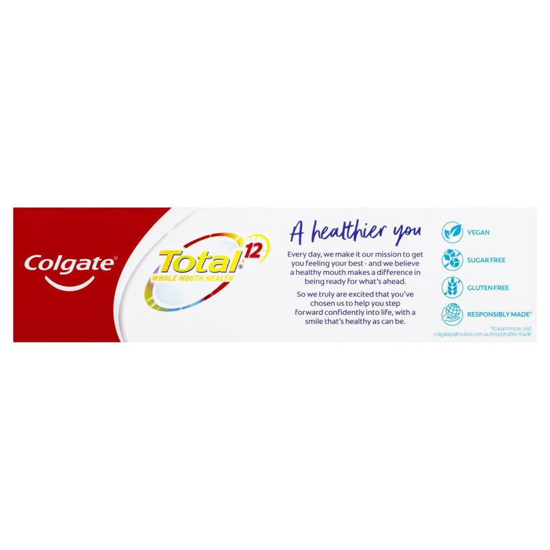 Colgate Total Advanced Whitening Gel Antibacterial Toothpaste 115g - Vital Pharmacy Supplies