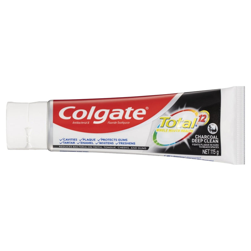Colgate Total Charcoal Antibacterial Fluoride Toothpaste 115g - Vital Pharmacy Supplies