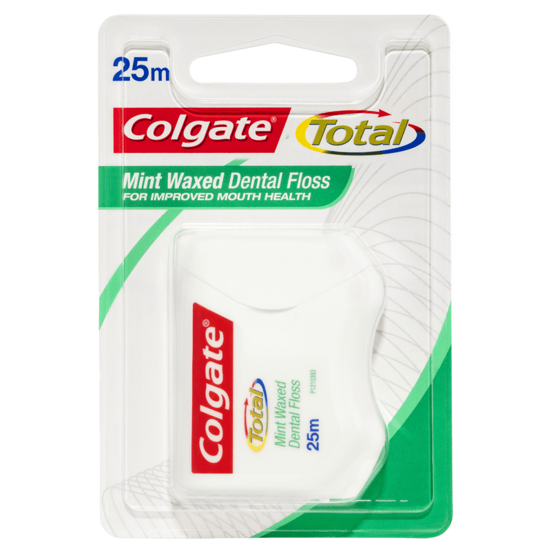 Colgate Total Mint Waxed Dental Floss 25m - Vital Pharmacy Supplies