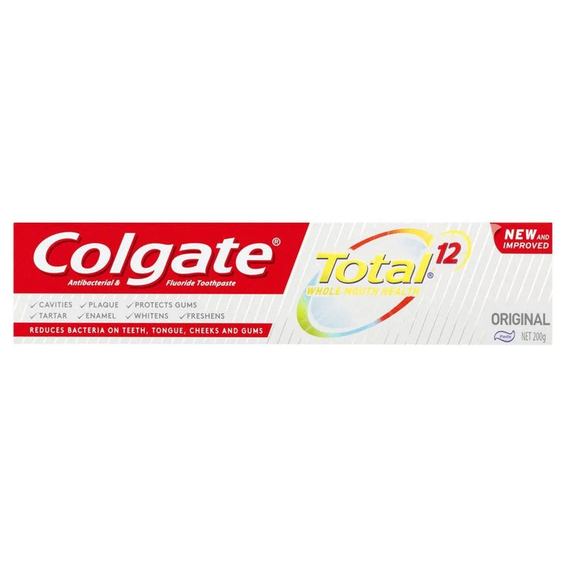 Colgate Total Original Antibacterial Toothpaste 200g - Vital Pharmacy Supplies