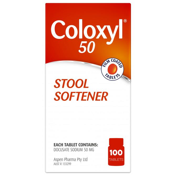 Coloxyl 50mg Tablets 100 Pack - Vital Pharmacy Supplies