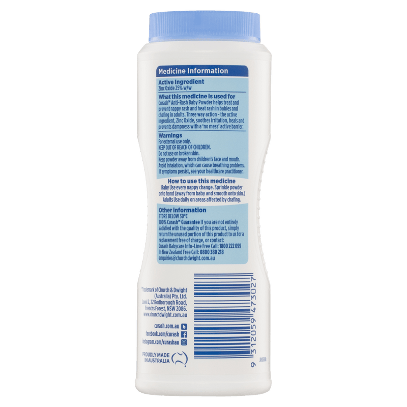 Curash Anti-Rash Baby Powder 100g - Vital Pharmacy Supplies