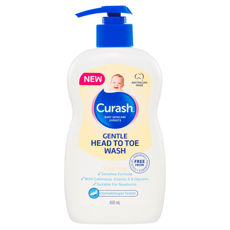 Curash Gentle Head to Toe Wash 400mL - Vital Pharmacy Supplies