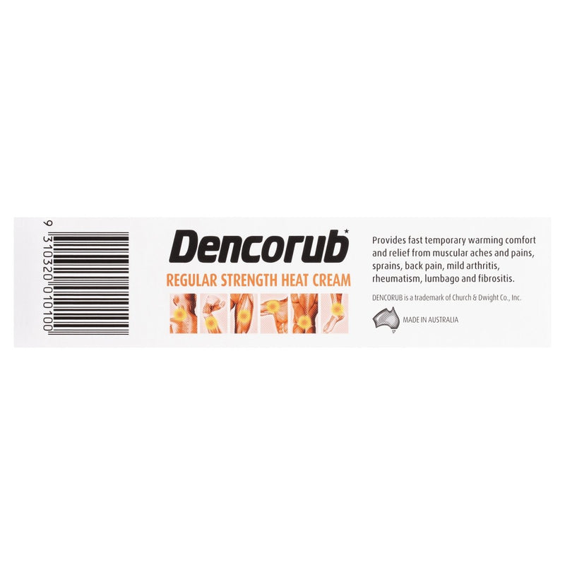 Dencorub Regular Strength Heat Cream 100g - Vital Pharmacy Supplies