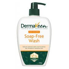 DermaVeen Daily Nourish Soap-Free Wash for Dry & Sensitive Skin 500mL - Vital Pharmacy Supplies
