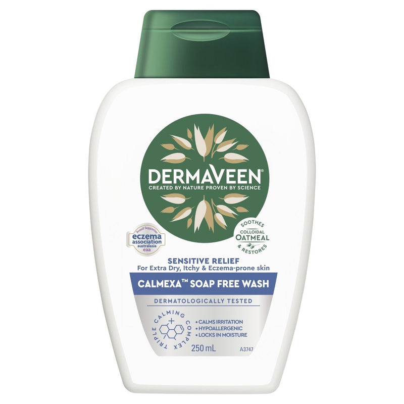 Dermaveen Sensitive Relief Calmexa Soap Free Wash 250mL - Vital Pharmacy Supplies