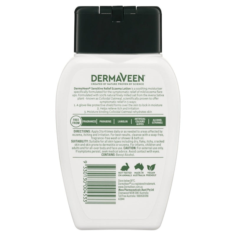 DermaVeen Sensitive Relief Eczema Lotion 250mL - Vital Pharmacy Supplies