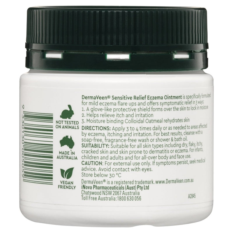 DermaVeen Sensitive Relief Eczema Ointment 200mL - Vital Pharmacy Supplies